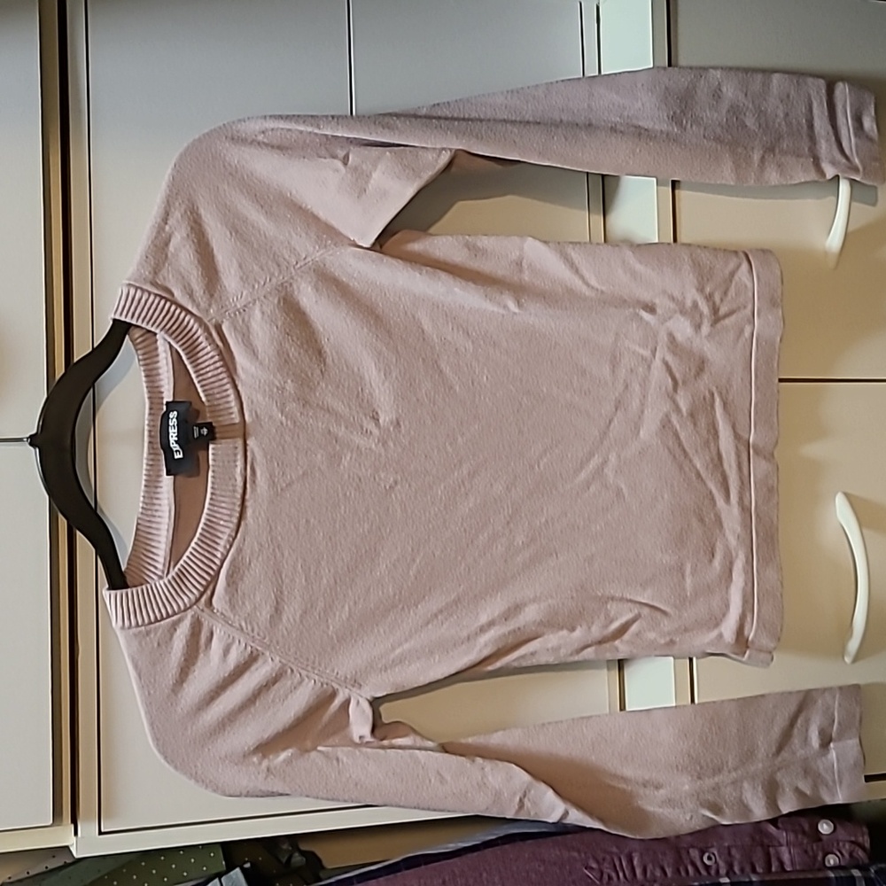 Light pink express crew neck sweater